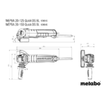 WEPBA 20-125 Quick DS BL (600643420) Amoladora angular | (110-120 V / AC/DC 0/50/60 Hz) - Image 15
