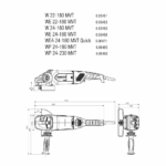 WE 24-180 MVT (606468000) Amoladora angular | (220-240 V / 50 - 60 Hz) - Image 2